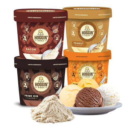 Hoggin Dogs Ice Cream Mix - Add Water and Freeze, All Natural,