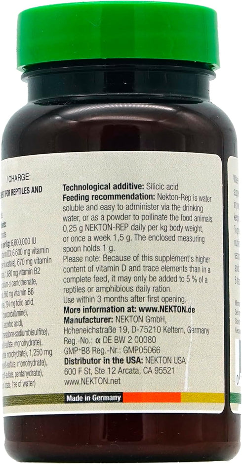 Nekton-Rep Vitamin Mineral Supplement for Reptiles and Amphibians, 75 gm