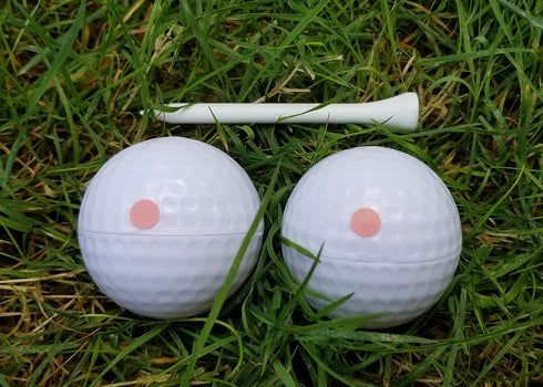 Gender Reveal Golf Ball for Baby Showers and Reveal Parties, All Natural Holi Powder, 2 Pack