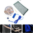 1.2m GLEAVI Professional Aluminum Ring Cast Net with Monofilament Bait Net and Half-Finger Sinkers Height Throw