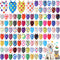 Sweetude 100 Pcs Polka Dot Dog Bandanas Bulk Dog Triangle Scarf Pet