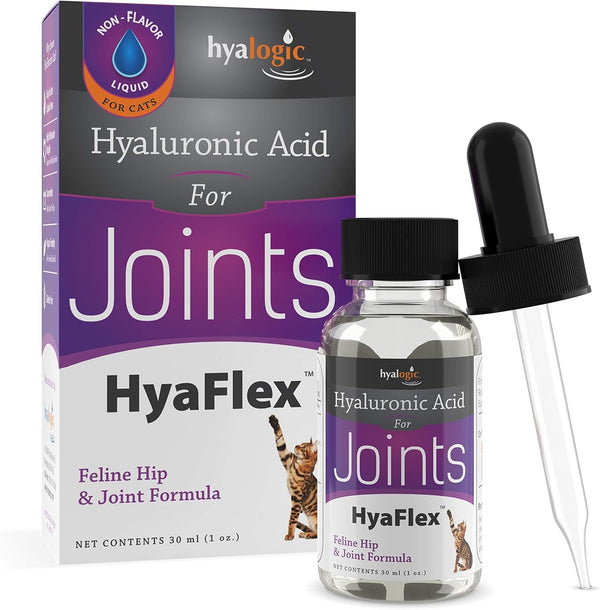 Hyalogic HyaFlex Hyaluronic Acid for Cats, Natural Cat Joint Supplement, 30ml