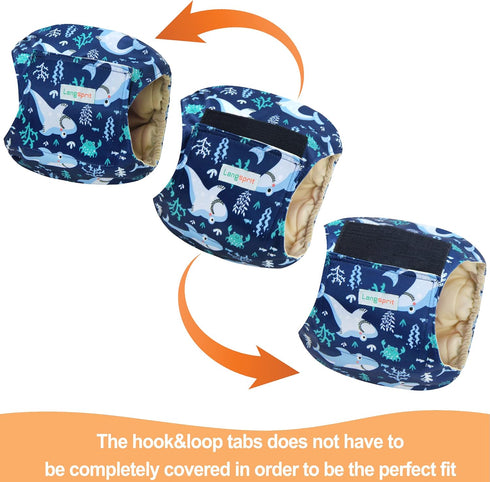 (Pack 3) (Medium,Waist:14-16.5 inches) Langsprit Male Belly Bands for Dogs of - Dog Diapers Male - High Absorbing Dog
