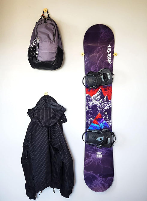 Grassracks Nubbins Bamboo Flush Ski Wall Mount & Snowboard Rack