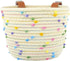 Kids Bike Basket - Woven Sisal Rope Bicycle Basket for Boys and Girls, Cute Decorative Accessories for Kids Bikes