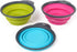 Dexas Popware for Pets Collapsible Travel Cup, Small, Gray/Blue