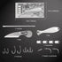 Survival Card Multitool Camping Kit, 9PCS Portable Survival Tool with Fishing Line Gear, Credit Card Wallet with Felt