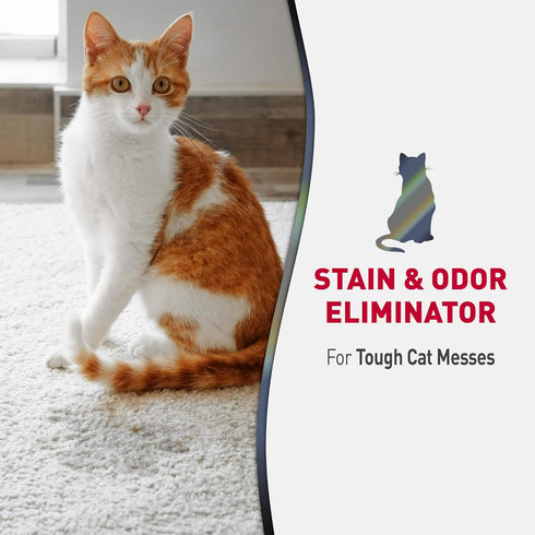 Nature’s Miracle Advanced Stain and Odor Eliminator, 32 Ounces, For Severe Cat Messes