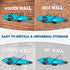 Yes4All Kayak Storage Rack - 400lbs Kayak Wall Mount Rack with 4 Adjustable Levels for Indoor & Outdoor Storage