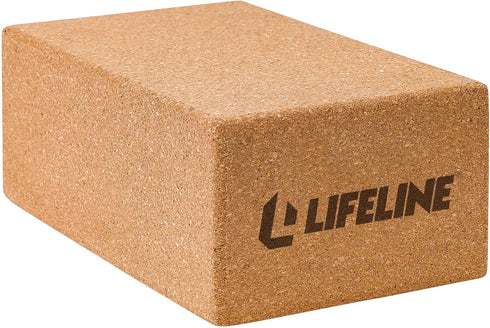 Sustainable Cork Yoga Block for Home Gym Workout Equipment, Yoga, Pilates, and General Fitness