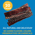 Esophagus Dog Treats - Large Gullet Sticks for Dogs, 12 Inches, 20 Count - 100% Natural Beef Jerky