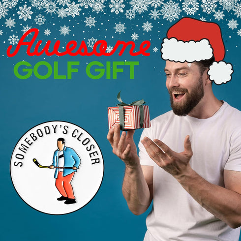 ZEETY Funny Golf Ball Marker with Magnetic Hat Clip Golf Accessories for Men and Women, Great Golf Gift for Players