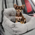 X AUTOHAUX Adjustable Straps Dog Bed Cat Seat Booster for Medium Small Pets, Travel Dog Booster (Blue 50x45x36cm)