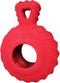 Jolly Pets Tuff Treader Dog Toy with Handle, 6 Inches, Red, Model JTR23, All Breed Sizes