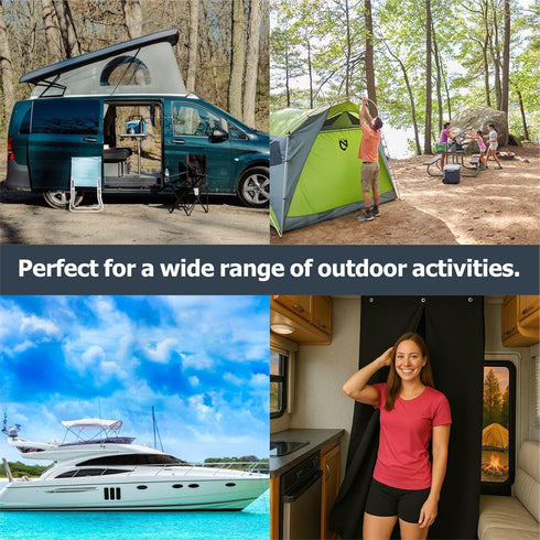 (30" 27" 72" Boat Privacy Changing Tent - Marine Instant Privacy Room Curtain for Changing Clothes, Portable Toilet