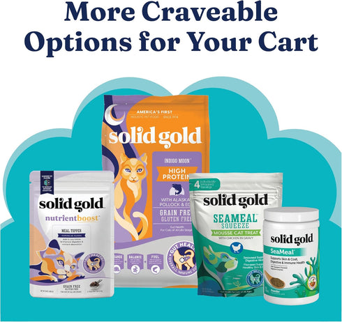 Solid Gold Wet Cat Food Pate, Flavorful Feast, 3 Count Sample Pack, Grain Free Cat Food with Real Tuna & Sardine
