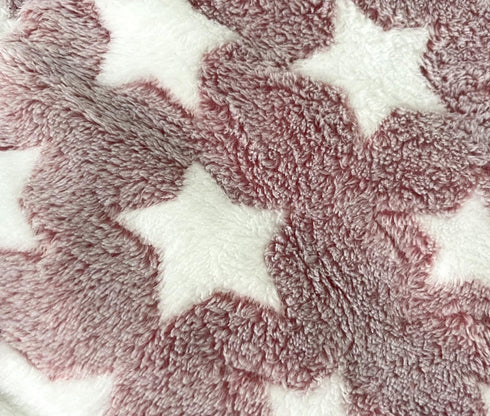 iMaylex Soft Pad Dog Bed Mat, Thicken Warm Reversible Fluffy Pet Sleeping Mattress, Star Pattern, Cameo Brown, Large