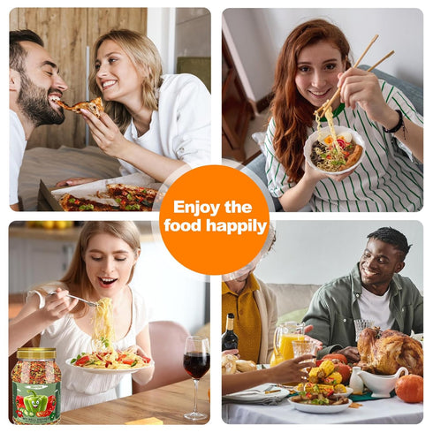 21oz Dried Bell Peppers Mix, Natural Dehydrated Red & Green Bell Pepper Flakes, Perfect Toppings for Ramen, Vegetables