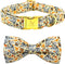 Elegant Little Tail Fall Dog Collar, Adjustable Squirrels Halloween Pet Bow Collar for X-Small Dogs