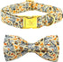 Elegant Little Tail Fall Dog Collar, Adjustable Squirrels Halloween Pet Bow Collar for X-Small Dogs