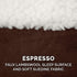 Furhaven 26" Round Memory Foam Dog Bed for Medium/Small Dogs, Removable Washable Cover, Espresso