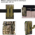 IronSeals Tactical Molle Phone Holster Pouch - Universal Belt Waist Bag for iPhone 16 Pro Max/16 Pro/15 Pro Max/14 Pro