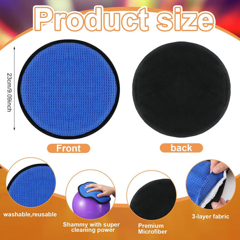 HunnmingRe 3 Shammy 3 Pcs Dual Sides Bowling Towel Leather Washable Microfiber Layers of Material Bowling Towel