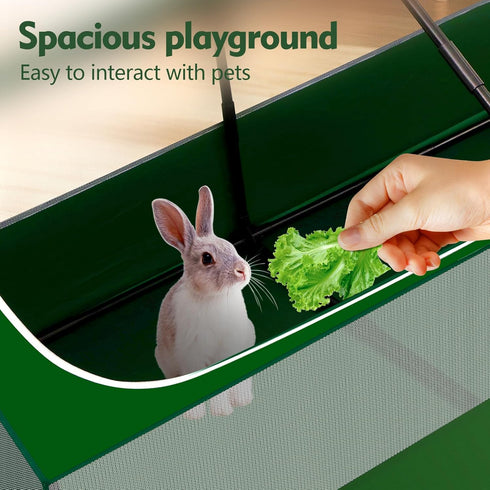OPEYATOYS Small Animal Playpen,Rabbit Play Pen, Guinea Pig Cages for Indoor Outdoor,Portable Chicken Coop,Puppy Play