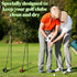 U Shaped Golf Club Holder Keeps Your Clubs Clean Dry Visible, Soft Rubber Covered Metal Easy to Carry