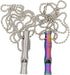 Real Sic Steel Emergency Whistle Keychain - Loud Portable Safety for Survival, Hiking, Festival, Camping, Pet Training
