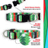 Native Pup Christmas Dog Collar, Winter Holiday Collars for Pets, Red Green, Large Breeds