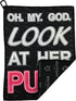Oh My God Look at Her Putt Golf Towel – Funny Printed Golf Gifts for Women
