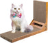 L Shape Cat Scratch Large Pad, Wall Mounted Durable Cardboard Scratcher for Indoor Cats, Catnip Included