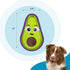 Outward Hound Tough Skinz Durable Squeaky Dog Toy, Medium Avocado Green with Two Tough Layers
