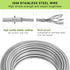 SELEWARE 49 ft Dog Tie Out Cable and Stake - Anti-Rust Dog Anchor for Large Dogs up to 220 lbs