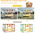 8 Hammock (23x17x17in) Keaber Puppy Play Gym with Hanging Toys, Jungle Playground Gym for Small Dogs, PVC Frame