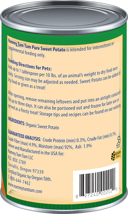 Pure Sweet Potato For Pets, 15-Ounce Cans, Pack of 12