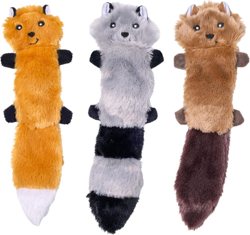 ZippyPaws Skinny Peltz - No Stuffing Dog Toy Pack to Keep Them