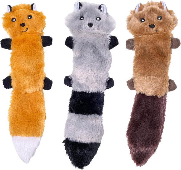 ZippyPaws Skinny Peltz - No Stuffing Dog Toy Pack to Keep Them