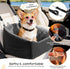 KANGREST 30 Lbs, 2 Dog Car Seat for Small Dogs Up to Pet Travel Safety Bed for Puppy Cat, Fits in Front/Back Seat, Anti