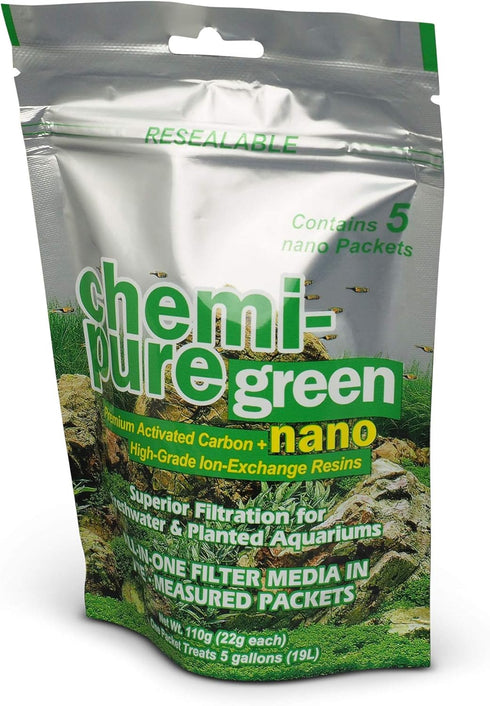 Chemi-Pure Green Nano 5 Pack Aquarium Filtration by CPGNnano5