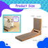 L Shape Cat Scratch Large Pad, Wall Mounted Durable Cardboard Scratcher for Indoor Cats, Catnip Included