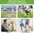 Dog Toys Soccer Ball - Interactive Tug of War Toy, Durable Water Ball for Small & Medium Dogs - Green & Yellow (6 inch)