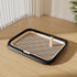 KOLA PANDA 23.6"x17.68" Dog Potty Tray, Indoor Pet Pee Pad Holder,Puppy Training Holder,Bathroom Dog Litter Box, Pet