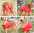 lovelonglong Basic Dog Polo Shirts – Premium Cotton T-Shirts for Large Medium Small Dogs, Red XS, Two-Button Collar