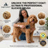 4-in-1 Wooden Slicker Brush for Dogs, Dog Brush Grooming Kit for Doodles Goldendoodles & Poodles - Gently Removes Loose