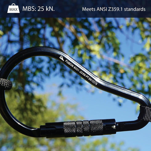 Fusion Climb Prima Alumn Auto Lock Ladder Hook Carabiner