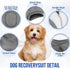 SlowTon Dog Recovery Suit - Surgery Recovery Suit for Female Male Dogs, Dog Onesie After Spay Abdominal Wounds, E-Collar Cone Alternative Prevent Licking Pet Surgical Snugly Suit(Grey,XL)