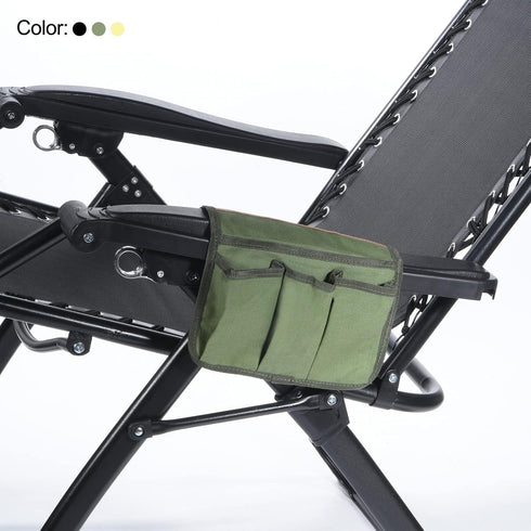 PATIKIL Chair Armrest Organizer, Outdoor Folding Chairs Arm Rest Side Magazines Snacks Bag Waterproof Storage Pouch