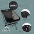 Ultra-Light Folding Camping Chair - 1.5 lbs All-Aluminum Frame, Lightweight Rip-Stop Fabric, Compact Storage